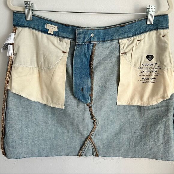 Madewell Rigid Denim A-Line Mini Skirt in Lovell Wash - Picture 7 of 11